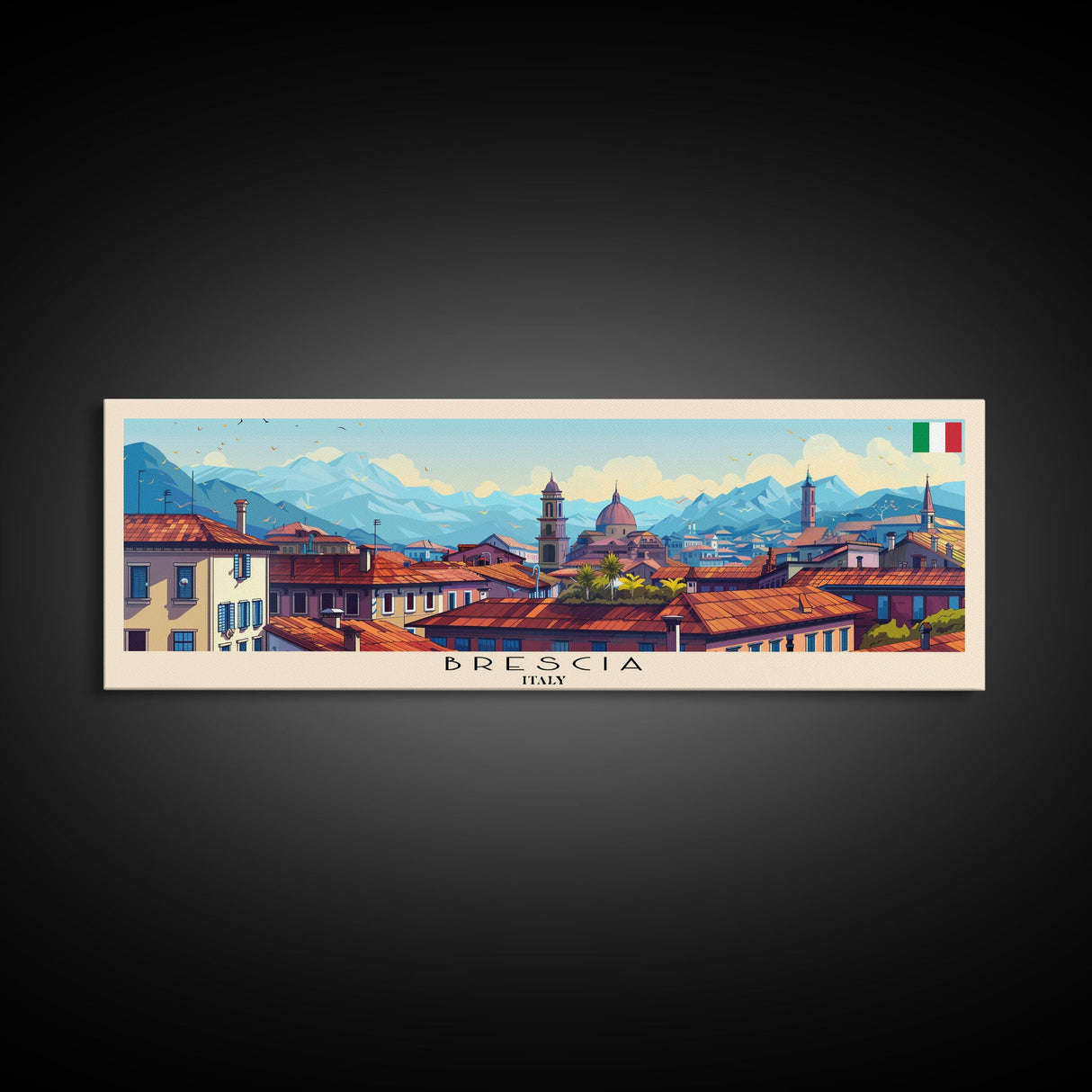 Braila Romania Travel Art, City Art, Framed Canvas Print or Metal Wall Art, Europe Travel Poster, Panoramic Wall Art, Extra Wide Wall Art