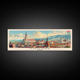 Kaposvar Hungary Travel Print Wall Art, Panoramic City Art, Travel Art, Wall Decor, Vacation Gift, Framed Canvas Print Or Metal Art