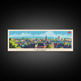 Luton United Kingdom Travel Art, City Art, Framed Canvas Print or Metal Wall Art, Europe Travel Poster, Panoramic Wall Art, Extra Wide Wall Art