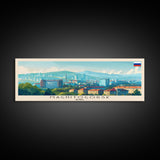Magnitogorsk Russia Travel Print Wall Art, Panoramic City Art, Travel Art, Wall Decor, Vacation Gift, Framed Canvas Print Or Metal Art