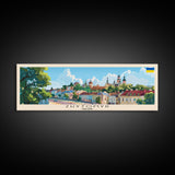 Zhytomyr Ukraine Travel Art, City Art, Framed Canvas Print or Metal Wall Art, Europe Travel Poster, Panoramic Wall Art, Extra Wide Wall Art
