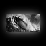Skull and Crossbones Pirate Surfer - Pirate Surf - Mancave Decor - Office Decor - Pirate Surfer