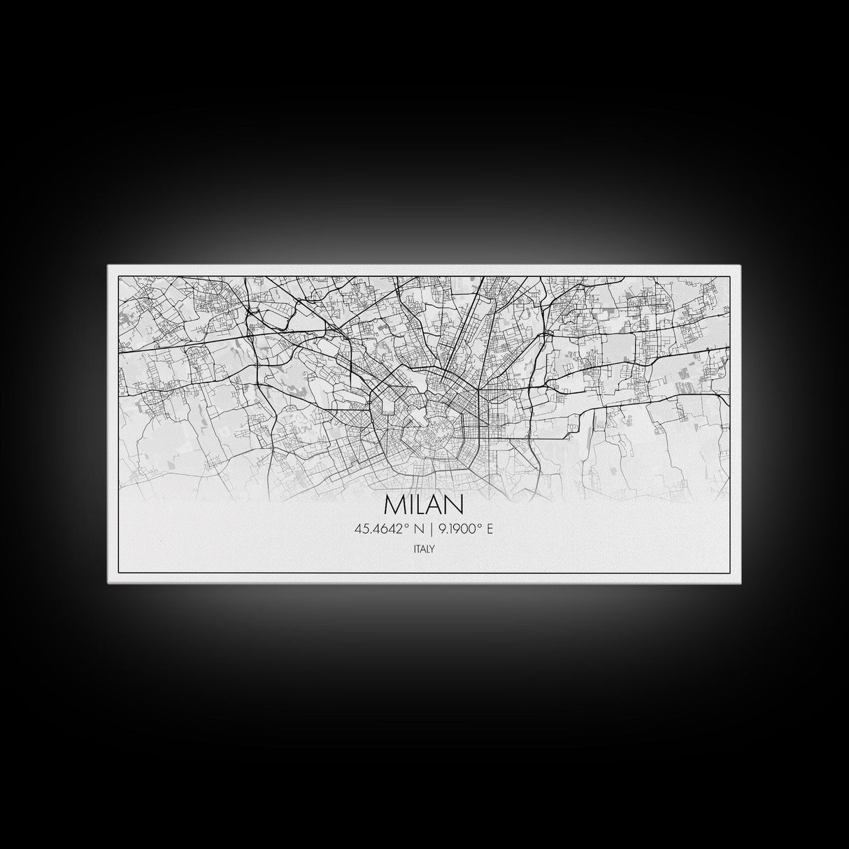 Milan City Map, Italy Map, Map Art, Minimalist Wall Art, Wall Art, Canvas Art, Europe Wall Art, Italy Wall Art, Above Bed Art, Gift Ideas