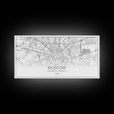 Moscow City Map, Russia Map, Map Art, Minimalist Wall Art, Wall Art, Canvas Art, European Wall Art, Russian Wall Print, Gift For Friend