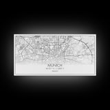 Munich City Map, Germany Map, Map Art, Minimalist Wall Art, Wall Art, Canvas Art, Gift For Men, European Wall Art, Family Wall Art, Prints