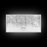Peoria City Map, Arizona Art, Map Print, Minimalist Wall Art, Wall Art, Canvas Art, Trendy Wall Art, Moving Gift, Boys Bedroom Décor, Prints