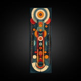 Retro Art Deco Geometric Patterns Wall Art Framed Canvas Print, Scifi / Science Fiction Decor