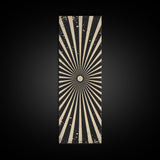 Black and White Sun Burst Art Deco Inspired Framed Canvas Print, Wall Art, Office or Mancave Wall Art