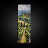 Italian Olive Fields, Framed Canvas print, Living Room Decor, Bedroom Decor, Beautiful Wall Art Painting, Wall hanging, Ready To Hang Art