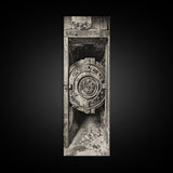 Abandoned Vault Door, Rustic Canvas Print, wabi sabi art, rustic decor, moody art, industrial wall art, antique architecture, above bed wall art