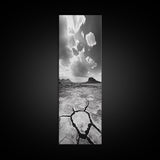Desert Cracked Earth, Canvas Print, Moody Southwest Wall Art, Joshua Tree Art, Rustic Landscape Art, Extra Wide Art, Above Sofa