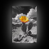 Desert Bloom, Wildflower Painting, Botanical Prints, Rustic Art, Southwest Wall Art, Nature Decor, Framed Canvas Print, Gift Idea
