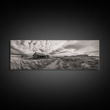 Abandoned cabin, western landscape, rustic wall art, panoramic art, extra wide art, southwest wall art, framed canvas print, farmhouse decor