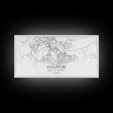 Singapore City Map, Singapore Art, Map Print, Modern Wall Art, Wall Art, Canvas Art, Asian Wall Art, Home Décor Prints, Over Bed Wall Décor