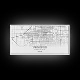 Springfield City Map, Missouri Art, Map Print, Modern Wall Art, Wall Art, Canvas Art, Lake House Wall Art, Boys Bedroom Décor, Couples Gift
