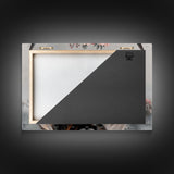 Framed Wall Art Texas Cattle, Wood Framed Canvas Print, Farmhouse Decor, Minimalist Rustic Farmhouse Painting, Vacation Home Decor, Western