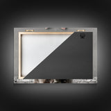 Framed Canvas Print, Cute Highland Cow Wearing A Pink Bowtie, Framed Wall Decor, Rustic Minimalist Farmhouse Decor, Western Art