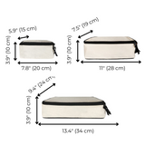 Personalized Packing Cubes, 3-pack – Cream