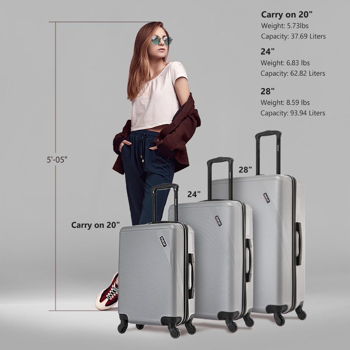 DISCOVERY 3 Piece Set 20''/24''/28''
