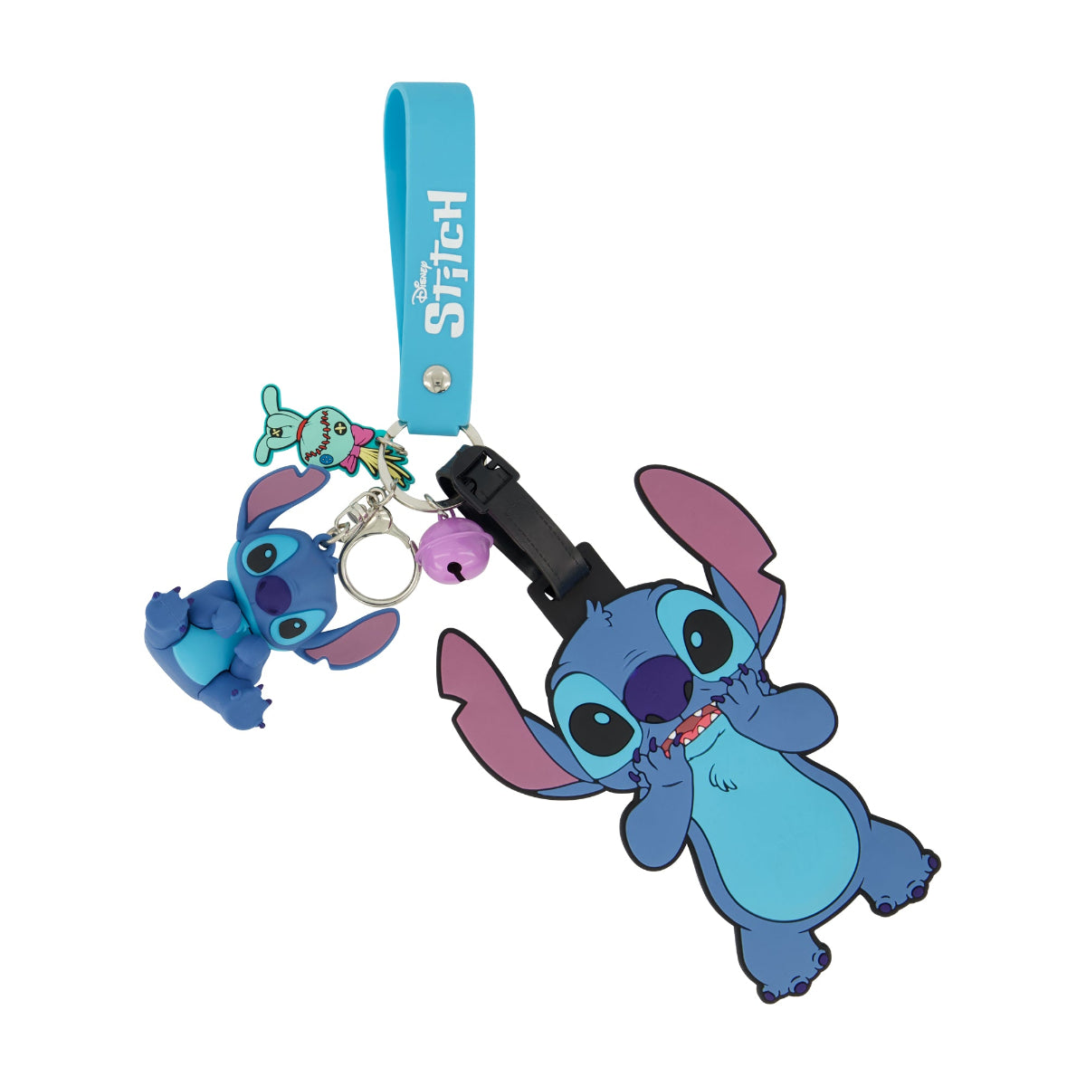 Disney Stitch & Scrump Luggage Tag & Lanyard Set