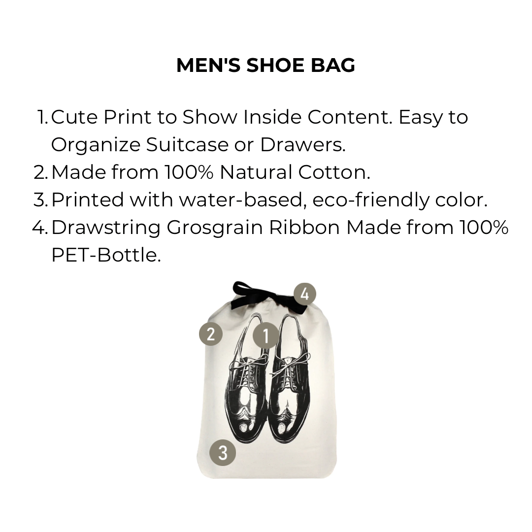 Men's Shoe Bag – Cream