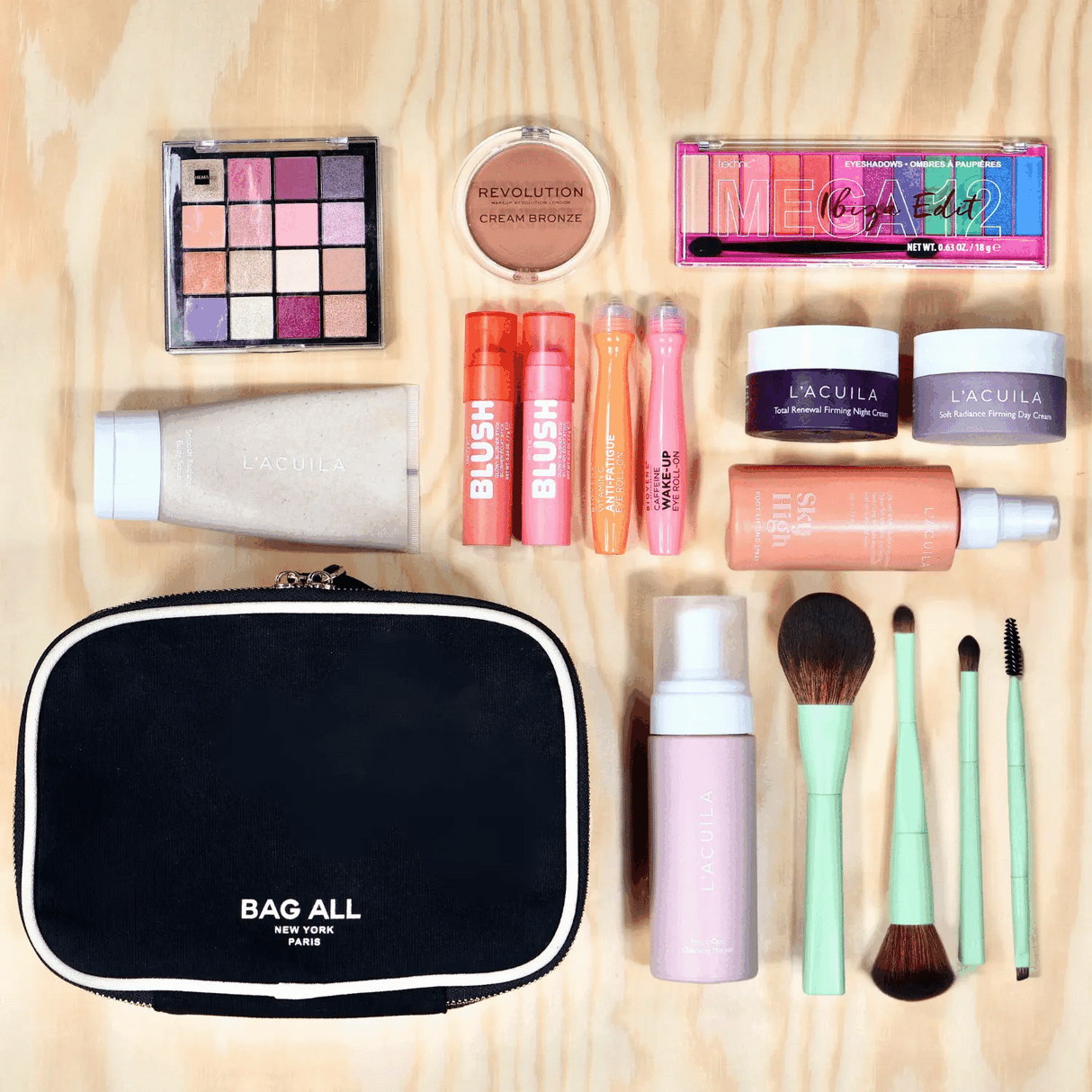Double Sided Toiletry Case, Black