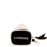 Earbuds/Airpods Case with Clasp, Black