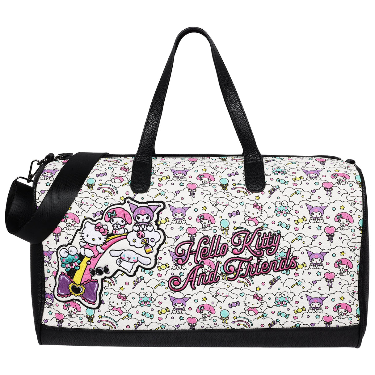 Ful Sanrio Hello Kitty and Friends “Sugar Rush” Black & White Weekender Duffel