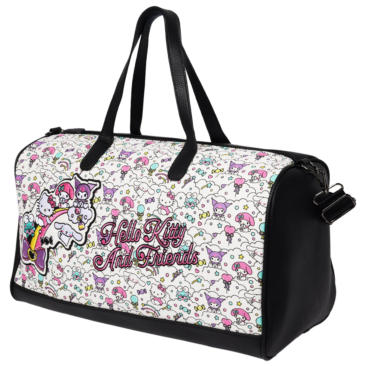 Ful Sanrio Hello Kitty and Friends “Sugar Rush” Black & White Weekender Duffel
