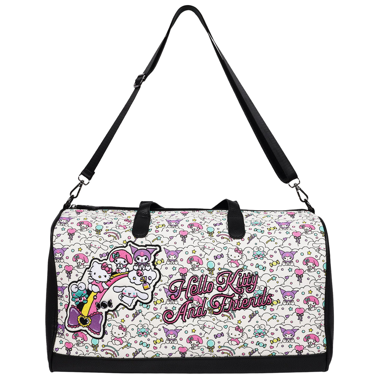 Ful Sanrio Hello Kitty and Friends “Sugar Rush” Black & White Weekender Duffel