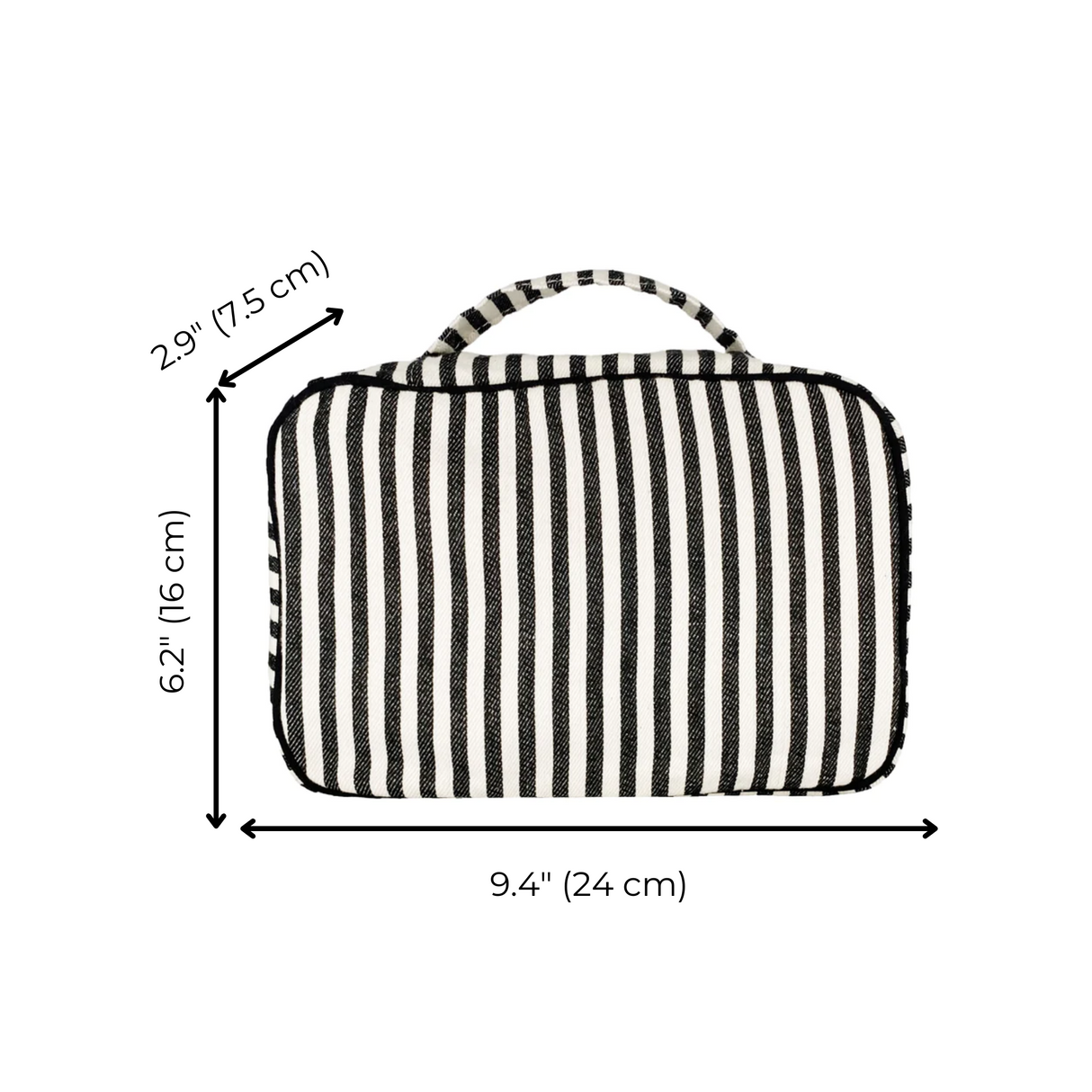 Folding/Hanging Toiletry Case – Striped