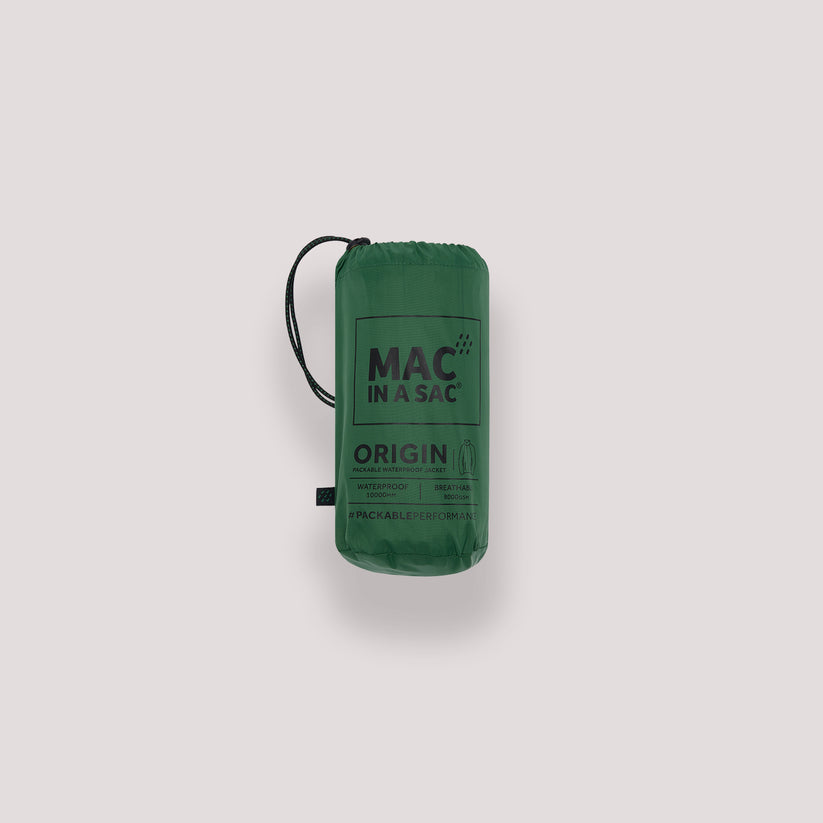 Forest Green Mac-In-A -Sac Origin II Rain Coat