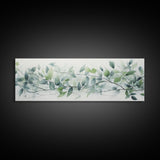 Botanical Art Print - Framed Canvas Print - Eucalyptus Art - Garden Print - Large Gallery Wrap Ready To Hang Wall Art, Optional Frame