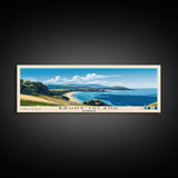 Bruny Island, Australia Panoramic Print, Vacation Gift, Australia Wall Art, Beach Painting, Beach Decor, Large Wall Art, Wood Frame Art