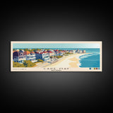 Cape May, New Jersey Panoramic Beach Print, Vacation Gift, New Jersey Wall Art, Beach Painting, Beach Decor, Beach Painting