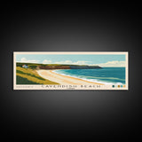 Cavendish Beach, Canada Panoramic Beach Print, Vacation Gift, Canada Wall Art, Framed Canvas Print, Framed Beach Painting