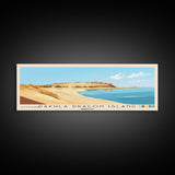 Dakhla dragon island, Morocco Panoramic Print, Vacation Gift, Morocco Wall Art, Beach Painting, Beach Decor, Beach Or Lakehouse Art