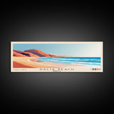 Dalia Beach, Morocco Panoramic Beach Print, Vacation Gift, Morocco Wall Art, Beach Painting, Beach Decor, Beach Painting