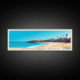 Kanyakumari Beach, India Panoramic Beach Print, Vacation Gift, India Wall Art, Framed Canvas Print, Framed Beach Painting