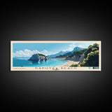Kaputaş Beach, Turkey Panoramic Print, Vacation Gift, Turkey Wall Art, Beach Painting, Beach Decor, Beach Or Lakehouse Art