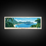 Koh Tao, Thailand Panoramic Beach Print, Vacation Gift, Thailand Wall Art, Beach Painting, Beach Decor, Beach Painting