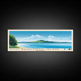 Rangitoto Island, New Zealand Panoramic Print, Vacation Gift, New Zealand Wall Art, Vacation Wall Art, Vacatation Memories, Beach Decor, Beach Or Lakehouse Art