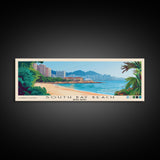 South Bay Beach, Hong Kong Panoramic Beach Print, Vacation Gift, Hong Kong Wall Art, Framed Canvas Print, Framed Beach Painting