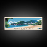 Tong Fuk Beach, Hong Kong Panoramic Print, Vacation Gift, Hong Kong Wall Art, Vacation Wall Art, Vacatation Memories, Beach Decor, Beach Or Lakehouse Art