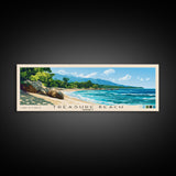 Treasure Beach, Jamaica Panoramic Print, Vacation Gift, Jamaica Wall Art, Vacation Wall Art, Vacatation Memories, Beach Decor, Beach Or Lakehouse Art