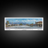 Rancho Cucamonga California Panoramic Print, Stylish Framed Canvas Print, Travel Poster Art, Home Decor, Office Wall Art