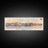 Helsingborg Sweden Travel Print Wall Art, Panoramic City Art, Travel Art, Wall Decor, Vacation Gift, Framed Canvas Print Or Metal Art