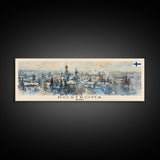 Kostroma Russia Panoramic Travel Poster, Framed Canvas Print or Metal Wall Art, Travel Art, Home Decor, Panoramic Painting, Midcentury Art