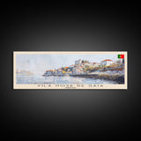 Vila Nova de Gaia Portugal Travel Print Wall Art, Panoramic City Art, Travel Art, Wall Decor, Vacation Gift, Framed Canvas Print Or Metal Art