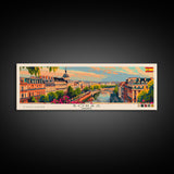 Borås Sweden Travel Art, City Art, Framed Canvas Print or Metal Wall Art, Europe Travel Poster, Panoramic Wall Art, Extra Wide Wall Art